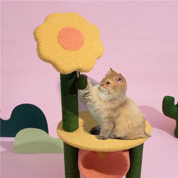 Tucker Murphy Pet™ 35" Sunflower Cat Tree Wayfair